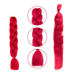 Imagen de Aplique de pelo sintetico trenzado-color A12 - 60cm