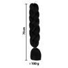 Imagen de Aplique de pelo trenzado-color 1# - 60cm