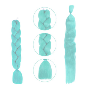 Imagen de Aplique de pelo sintetico trenzado-color A25- 60cm