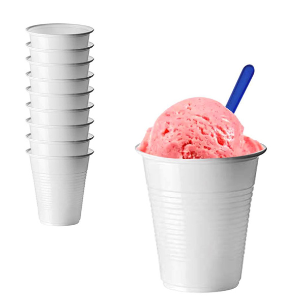 Imagen de Vaso plástico blanco descartable 200 ml - 50 unidades