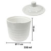 Imagen de Azucarero de melamina blanco 4,5 inch