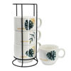 Imagen de Set de Tazas estampadas con soporte metálico