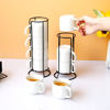 Imagen de Set de Tazas estampadas con soporte metálico