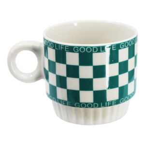 Imagen de Set de Tazas estampadas con soporte metálico