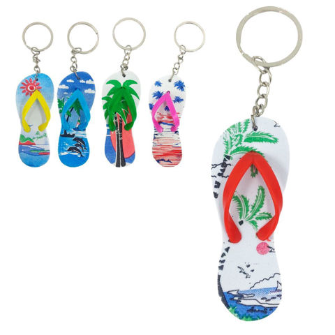 Imagen de Llavero chinela C/U 8x3cm.-6 diseños