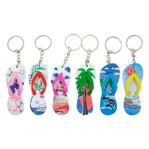 Imagen de Llavero chinela C/U 8x3cm.-6 diseños