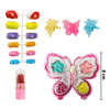 Imagen de Set de belleza C/U infantil con uñas en blister 16X19cm.