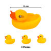 Imagen de Patos familia en red- 4 pc.-12,5x9cm.