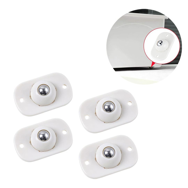 Imagen de Ruedas adhesivas con esferas  giratorias en acero inoxidable  x 4 unidades