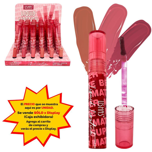 Imagen de Labial Ushas liquido color-UC011B