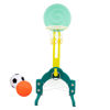 Imagen de Tablero Basketball de pie Regulable con Juego de anillos 3 en 1