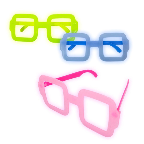 Imagen de Lentes cotillón rectangulares x6 unidades