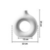 Imagen de Jarrón de cerámica diseño circular