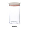 Imagen de Tarro de plástico con tapa hermética 600 ml