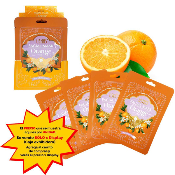 Imagen de Mascara Facial Ushas - Naranjas -