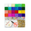 Imagen de Cuentas para armar pulseras/collares -dijes-c/tijera 20x23cm