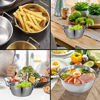 Imagen de Bowl plateado c/asas redondo 14x5,5cm. Acero inox