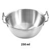 Imagen de Bowl plateado c/asas redondo 12x4cm. Acero inox