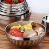 Imagen de Bowl plateado redondo 20x7,5cm.