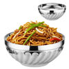 Imagen de Bowl plateado redondo 18x6,5cm.