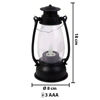 Imagen de Vela Farol antiguo con luz a pila 17x7,5cm.