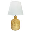 Imagen de Lampara veladora base ceramica tipo madera-33x14cm.