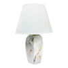 Imagen de Lampara veladora base ceramica tipo marmolada -38x16cm. 2 co