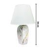 Imagen de Lampara veladora base ceramica tipo marmolada -38x16cm. 2 co