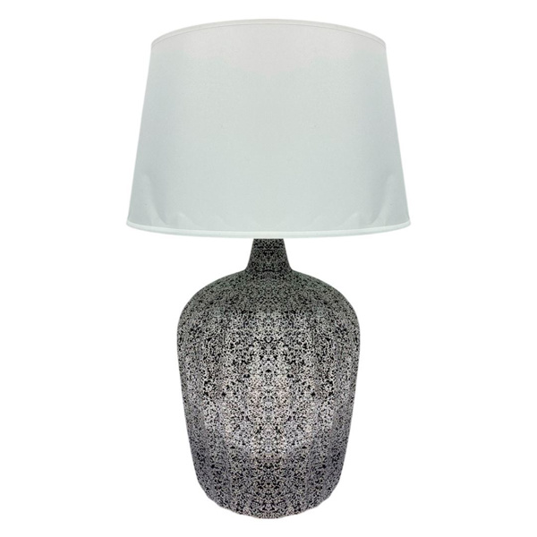 Imagen de Lampara veladora base ceramica a pintitas -54x30cm. 2 colore