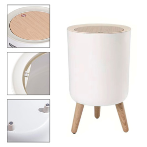 Imagen de Papelera con tapa a presión para living, cocina, baño  Estilo Nórdico