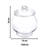 Imagen de Frasco recipiente con tapa Capacidad 1.5 Lts