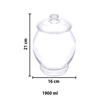 Imagen de Frasco recipiente con tapa Capacidad 1.9 Lts