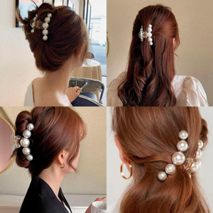 Imagen de Pinza broche para cabello Ushas  - Diseño Con perlas