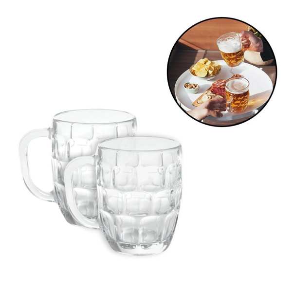 Imagen de Jarra para cerveza de vidrio X 2  Unidades  -600ml