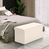 Imagen de Baul Puff Asiento Banqueta Piecera Cama - Color Beige