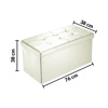 Imagen de Baul Puff Asiento Banqueta Piecera Cama - Color Beige