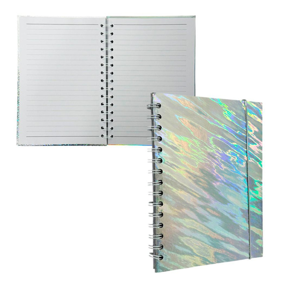 Imagen de Libreta Tapa dura con espiral y elástico - Diseños Surtidos