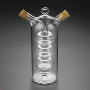 Imagen de Aceitero Vinagrero -  Frasco vidrio con doble dispensador
