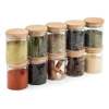 Imagen de Frasco vidrio tapa bamboo  hermética 300 ml