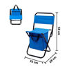 Imagen de Silla banqueta plegable con respaldo y bolso guarda todo