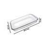 Imagen de Fuente de vidrio transparente rectangular honda