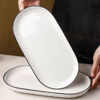Imagen de Fuente ceramica borde negro - 35,5cm.
