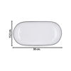 Imagen de Fuente ceramica borde negro - 35,5cm.