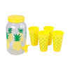 Imagen de Botella Frasco Dispensador Para Jugos Con canilla y tapa + 4 vasos