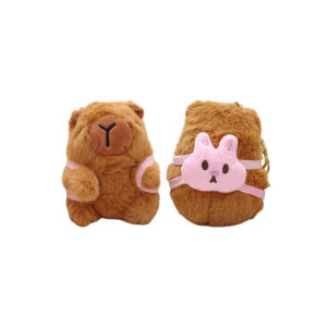 Imagen de Llavero peluche capibara-mochila