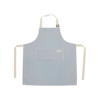 Imagen de Delantal rayado con peto-de tela con bolsillo central-70x65c