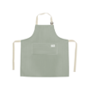 Imagen de Delantal rayado con peto-de tela con bolsillo central-70x65c