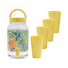 Imagen de Frasco para jugos con canilla y tapa-estampado con vasos-3,8