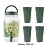 Imagen de Frasco para jugos con canilla y tapa-estampado con vasos-3,8