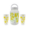 Imagen de Frasco para jugos con canilla y tapa-estampado con vasos-3,8